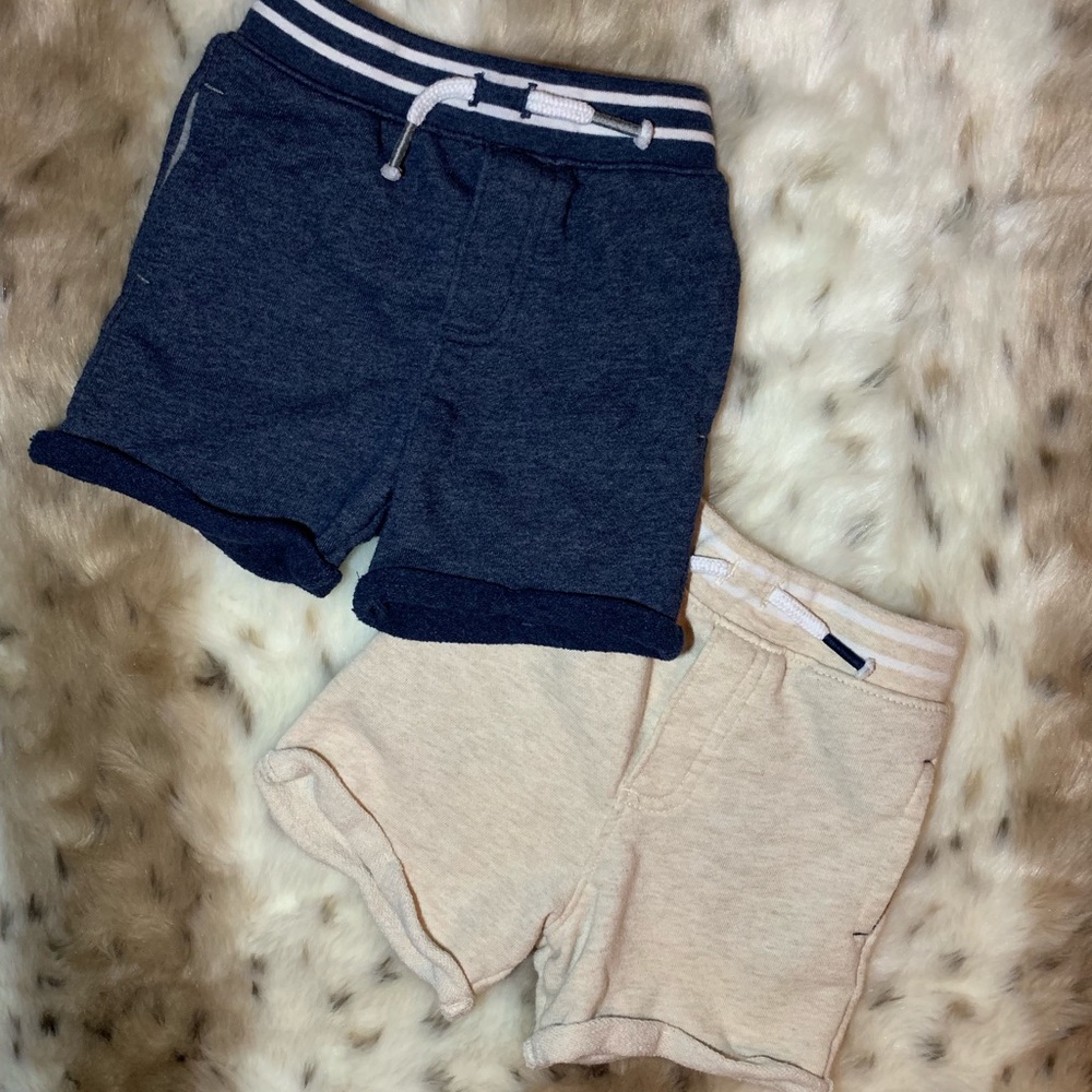 Navy & Cream Roll Up Shorts Bundle